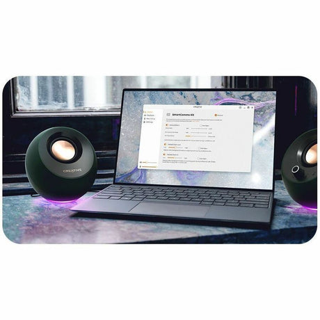 Creative Pebble Pro 2.0 Bluetooth Speaker System - 10 W RMS - Black