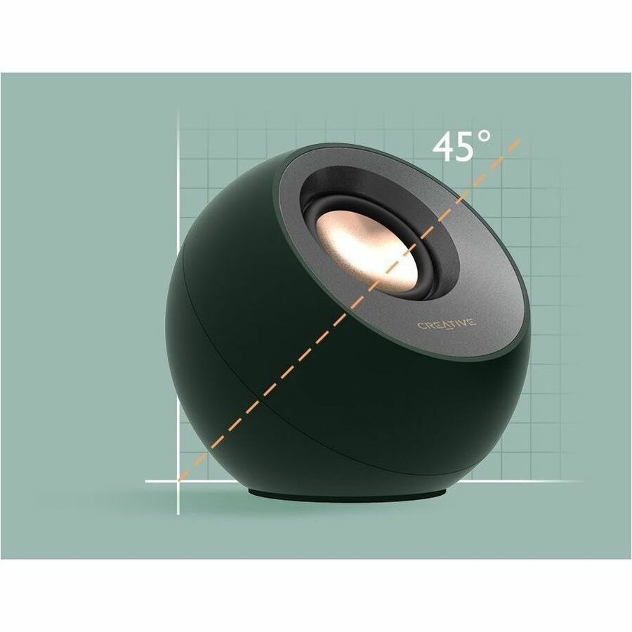 Creative Pebble Pro 2.0 Bluetooth Speaker System - 10 W RMS - Black