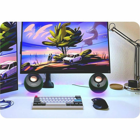 Creative Pebble Pro 2.0 Bluetooth Speaker System - 10 W RMS - Black