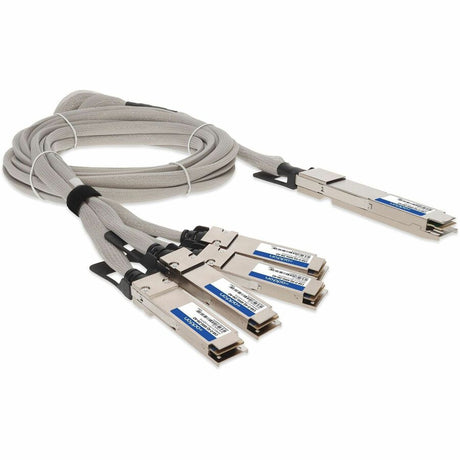 AddOn Arista Networks CAB-O-4Q-400G-2M Compatible TAA 400GBase-CU OSFP to 4xQSFP56 Direct Attach Cable (Passive Twinax, 2m)