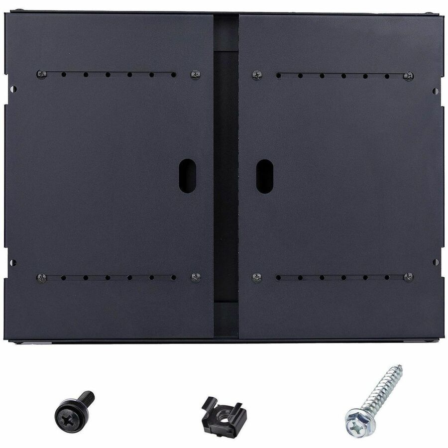 StarTech.com 2-Post 8U Wall Mounted Rack, Adjustable Depth up to 16in, Bracket for 19-inch Server/Data/Networking Equipment, Max 88lb