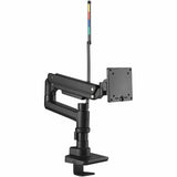 Kensington SmartFit Mounting Arm for Monitor, Clamp Mount, Grommet - Black Powder Coat - Landscape/Portrait