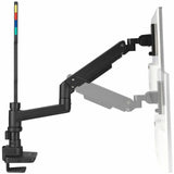 Kensington SmartFit Mounting Arm for Monitor, Clamp Mount, Grommet - Black Powder Coat - Landscape/Portrait
