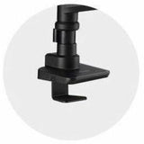 Kensington SmartFit Mounting Arm for Monitor, Clamp Mount, Grommet - Black Powder Coat - Landscape/Portrait