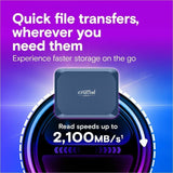Crucial X10 4 TB Portable Solid State Drive - External
