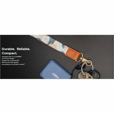 Crucial X10 4 TB Portable Solid State Drive - External