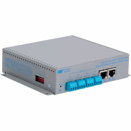 Omnitron Systems OmniConverter GLPoE/Sx Unmanaged Single Pair Power Over Ethernet Switch