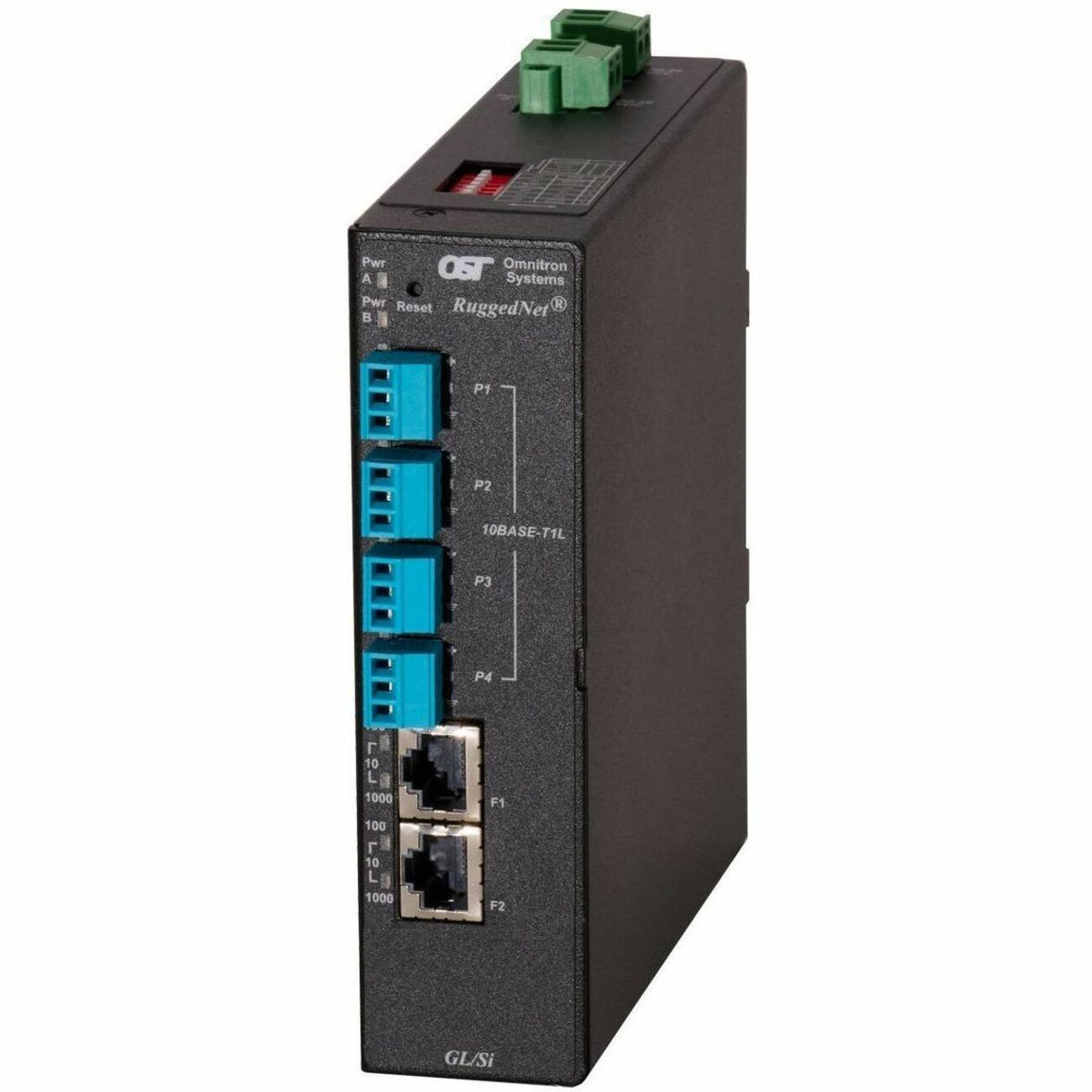 Omnitron Systems RuggedNet GL/Si Unmanaged Single Pair Ethernet Switch
