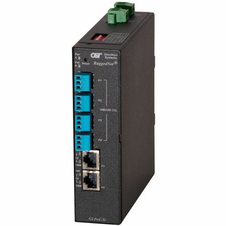Omnitron Systems RuggedNet GLPoE/Si Unmanaged Single Pair Power Over Ethernet Switch