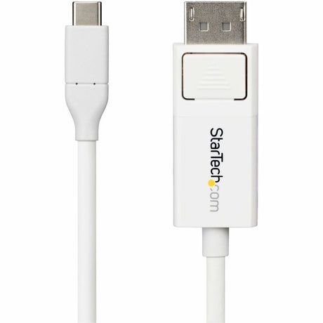 StarTech.com 6ft (2m) USB-C to DisplayPort 1.2 Cable 4K 60Hz, Reversible DP to USB-C / USB-C to DP Video Adapter Monitor Cable, HDR, White