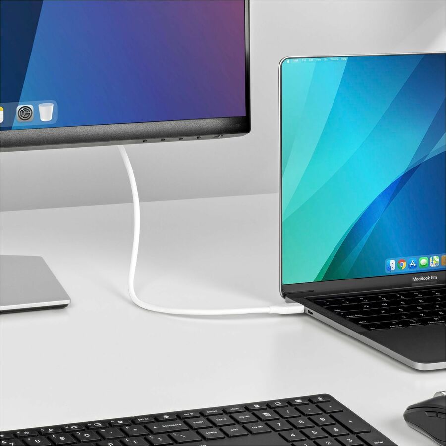 StarTech.com 6ft (2m) USB-C to DisplayPort 1.2 Cable 4K 60Hz, Reversible DP to USB-C / USB-C to DP Video Adapter Monitor Cable, HDR, White