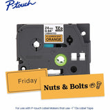 Black on Fluorescent Oranage