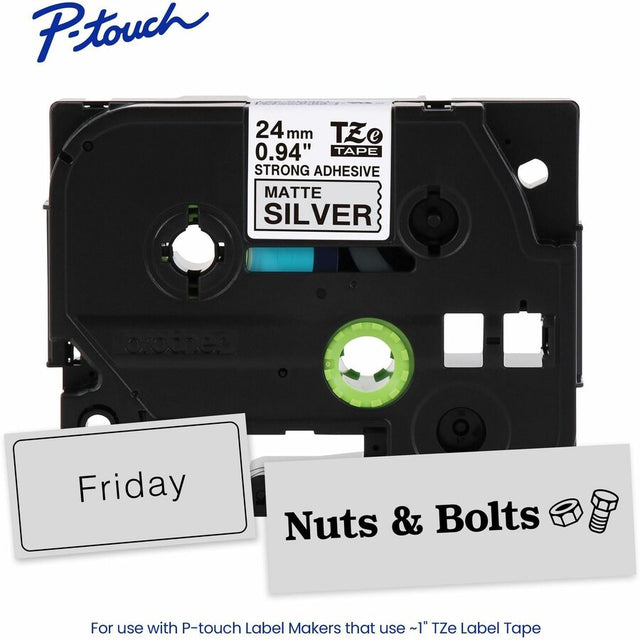 BLACK/SILVER MATTE TAPE (24MM)