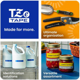 Brother Genuine P-touch TZeS135 WHT on CLR Label Tape, Strong Adhesive Lam., 12mmX8m