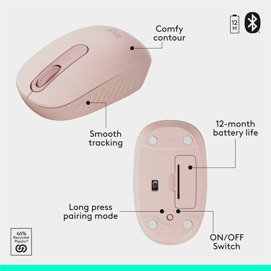 Logitech MK250 Bluetooth Wireless Mouse and Keyboard Combo: Fast & Easy Connectivity, Compact Wireless Keyboard, Ambidextrous Mouse (Graphite)