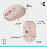 Logitech MK250 Bluetooth Wireless Mouse and Keyboard Combo: Fast & Easy Connectivity, Compact Wireless Keyboard, Ambidextrous Mouse (Graphite)