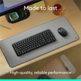 Logitech K250 Bluetooth Keyboard with Numpad, Easy Connectivity, Compact Wireless Keyboard made with Recycled Plastic, Spill-Resistant, comfortable Keys (Graphite)