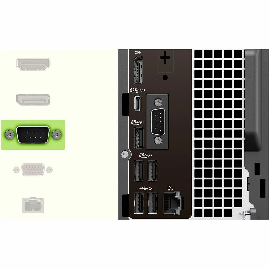 Dell Pro Max FCS1250 Desktop Computer - Intel Core Ultra 5 235 - 16 GB - 512 GB SSD - Slim PC - Black