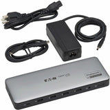 Eaton Tripp Lite Series USB-C Universal Dock, Triple Display - 4K HDMI and DisplayPort, USB 3.2 Gen 1/Gen 2 Hub, GbE, 100W PD Charging