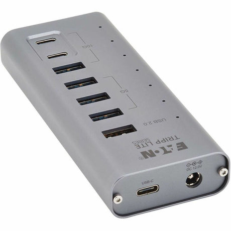 Eaton Tripp Lite Series 7-Port USB-C Hub - USB 3.2 Gen 1 and USB 3.2 Gen 2, 5 USB-A and 2 USB-C Ports, Gray