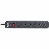 Eaton Tripp Lite Series Protect It! 6-Outlet Surge Protector - 5-15R Outlets, 600 Joules, 3 ft. (0.9 m) Cord, Black