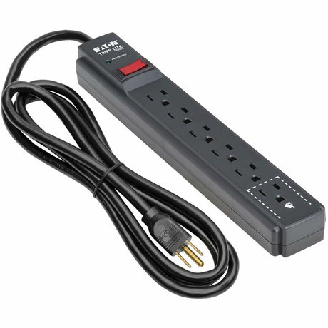 Eaton Tripp Lite Series Protect It! 6-Outlet Surge Protector - 5-15R Outlets, 600 Joules, 3 ft. (0.9 m) Cord, Black