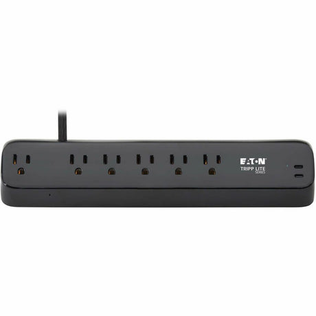 Eaton Tripp Lite Series Protect It! 6-Outlet Surge Protector with 2 USB-C Ports - 5-15R Outlets, 900 Joules, 30W PD Charging, Desk Clamp, 10 ft. (3 m) Braided Cord, Black