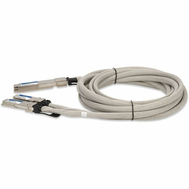 AddOn Arista Networks C-O800-2Q400-1M Compatible TAA 800GBase-CU OSFP to 2xQSFP112 Direct Attach Cable (Passive Twinax, 1m)