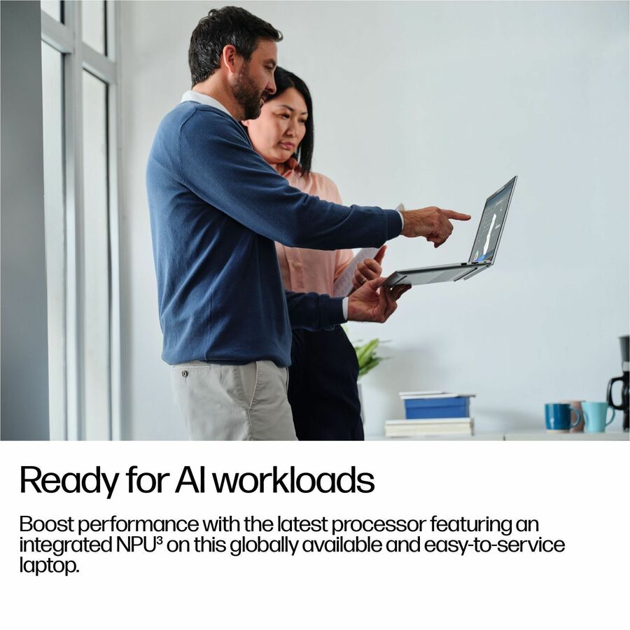 HP EliteBook 6 G1i 14" Notebook - WUXGA - Intel Core Ultra 7 265U - vPro Technology - 16 GB - 512 GB PCIe NVMe SSD - English Keyboard - Pike Silver Aluminum