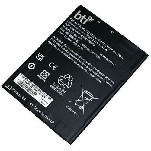 BTI BTRY-ET4X-10IN1-01-BTI 1-CELL 3.87V LI-ION TABLET BATTERY FOR ZEBRA ET40, ET45, ET40HC, ET45HC, ET4X 10"