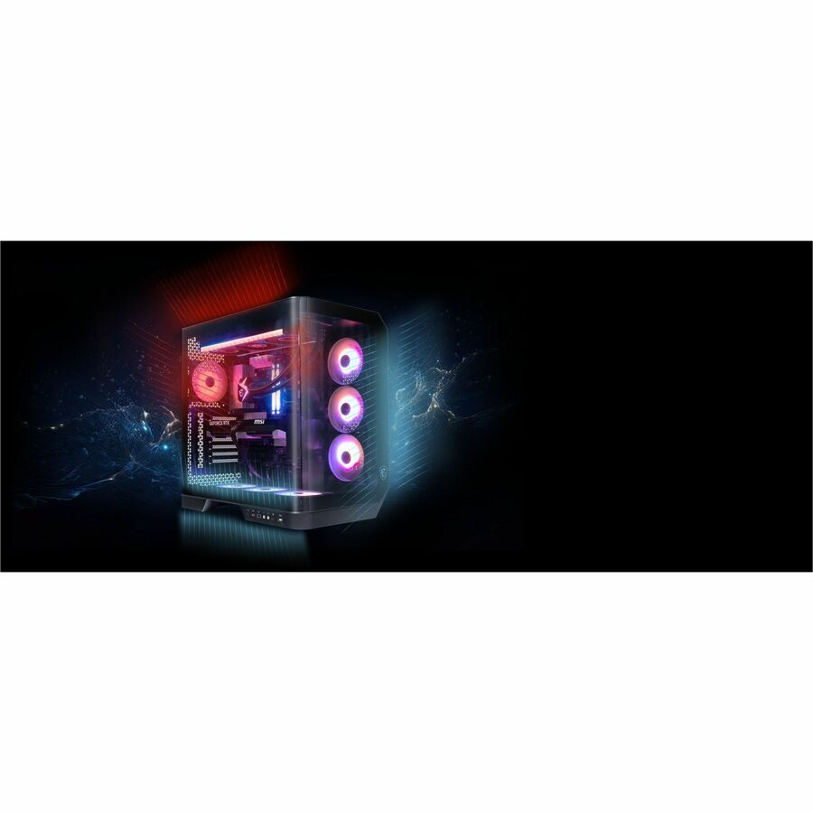 MSI Vision ZS Vision Elite ZS 9NVZ-1481US Gaming Desktop Computer - AMD Ryzen 9 9950X3D - 64 GB - 2 TB SSD - Black