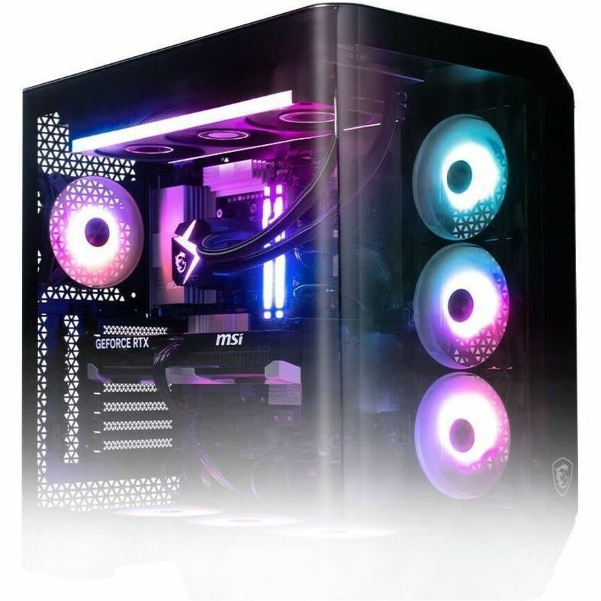 MSI Vision ZS Vision Elite ZS 9NVZ-1481US Gaming Desktop Computer - AMD Ryzen 9 9950X3D - 64 GB - 2 TB SSD - Black