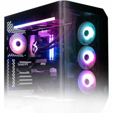 MSI Vision ZS Vision Elite ZS 9NVZ-1481US Gaming Desktop Computer - AMD Ryzen 9 9950X3D - 64 GB - 2 TB SSD - Black