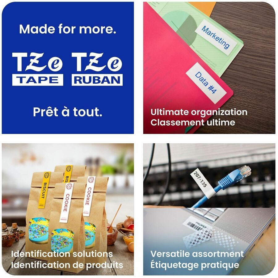 Brother Genuine P-touch TZe731 BK on GRN Label Tape, Laminated, 12mmX8m