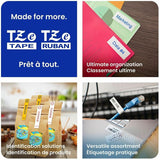 Brother Genuine P-touch TZe731 BK on GRN Label Tape, Laminated, 12mmX8m