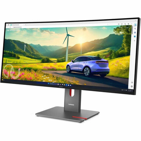Lenovo ThinkVision P34WD-40 34" Class UWQHD Curved Screen LED Monitor - 21:9 - Eclipse Black