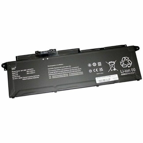 BTI L23C4P72-BTI 4-CELL 15.44V LI-ION NOTEBOOK BATTERY L23C4P72, SB11H56312, 5B11H56411, L23M4P71, SB11H56313, 5B11H56412