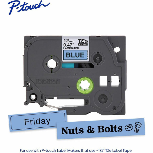 Brother Genuine P-touch TZe531 BK on BK Label Tape, Laminated, 12mmX8m