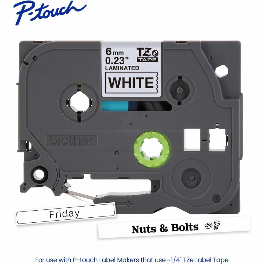 1/4" Black Print on White lab