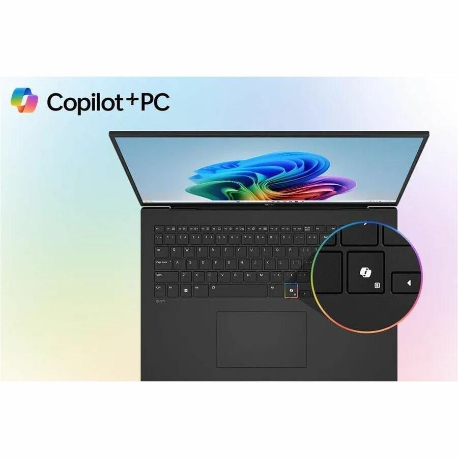 LG gram 16Z90TL-G 16Z90TL-G.AUB5U1 16" Copilot+ PC Notebook - WQXGA - Intel Core Ultra 7 256V - Intel Evo Platform - 16 GB - 2 TB SSD - Black