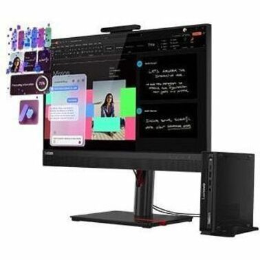 Lenovo ThinkCentre M70q Gen 6 13A40023US Desktop Computer - Intel Core Ultra 7 265T - vPro Technology - 32 GB - 512 GB SSD - Tiny - Black