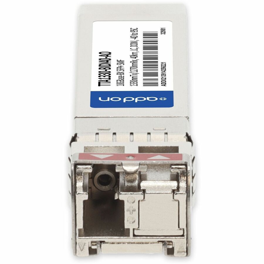 AddOn Commscope TTA1330-BIDI40 Compatible TAA 10GBase-BX SFP+ Transceiver (SMF, 1330nmTx/1270nmRx, 40km, LC, DOM, -40 to 95C)
