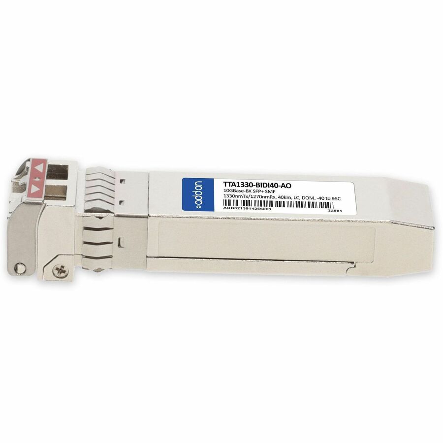 AddOn Commscope TTA1330-BIDI40 Compatible TAA 10GBase-BX SFP+ Transceiver (SMF, 1330nmTx/1270nmRx, 40km, LC, DOM, -40 to 95C)