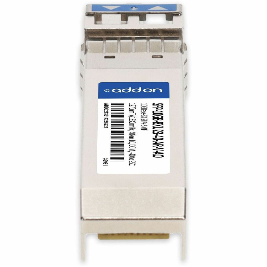 AddOn Arista Networks Compatible TAA 10GBase-BX SFP+ Transceiver (SMF, 1270nmTx/1330nmRx, 40km, LC, DOM, -40 to 95C)
