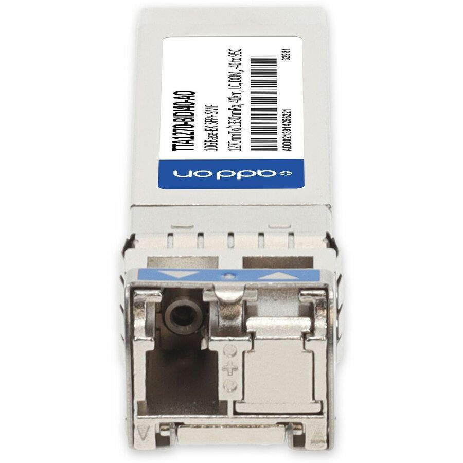 AddOn Commscope TTA1270-BIDI40 Compatible TAA 10GBase-BX SFP+ Transceiver (SMF, 1270nmTx/1330nmRx, 40km, LC, DOM, -40 to 95C)