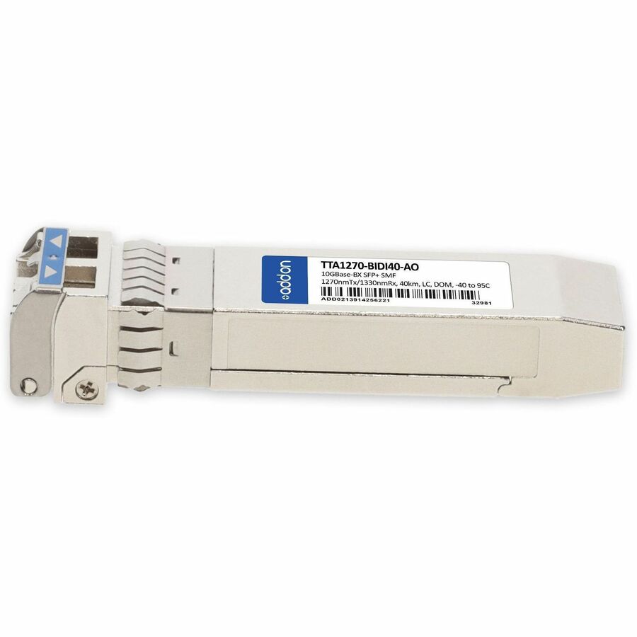 AddOn Commscope TTA1270-BIDI40 Compatible TAA 10GBase-BX SFP+ Transceiver (SMF, 1270nmTx/1330nmRx, 40km, LC, DOM, -40 to 95C)