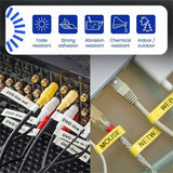 Brother Genuine P-touch TZeFX231 BK on WHT Label Tape, Flexible ID Laminated, 12mmX8m