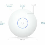 Ubiquiti U7 Long-Range Dual Band Wi-Fi 7 IEEE 802.11n/ac/ax/be/v/r/k 4.30 Gbit/s Wireless Access Point