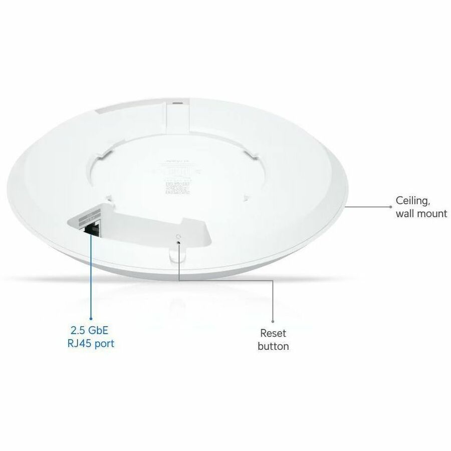 Ubiquiti U7 Long-Range Dual Band Wi-Fi 7 IEEE 802.11n/ac/ax/be/v/r/k 4.30 Gbit/s Wireless Access Point