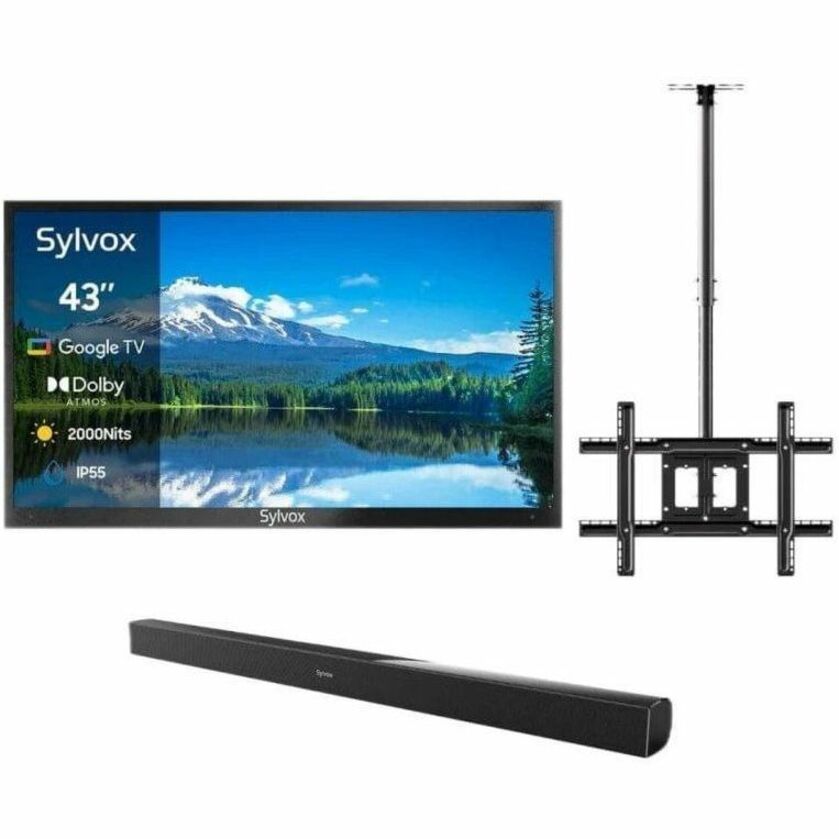 SYLVOX Pool Pro 2.0 OT43A2KHGF 43" Smart LED-LCD TV 2024 - 4K UHDTV - High Dynamic Range (HDR) - Black